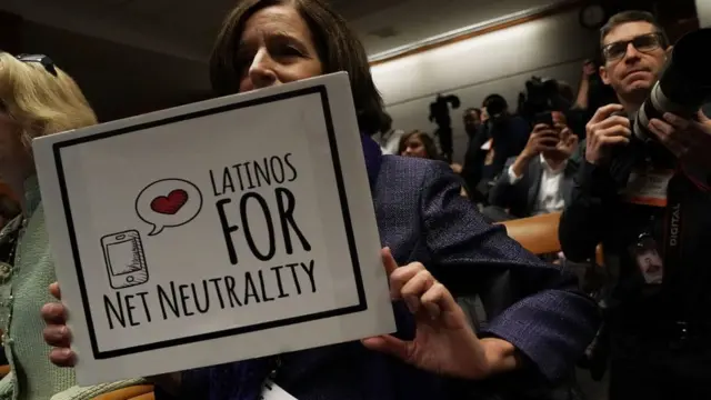 Protesta a favor de la neutralidad de la red