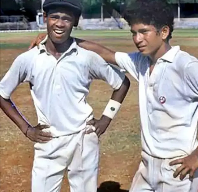 సచిన్‌తో వినోద్ కాంబ్లీ