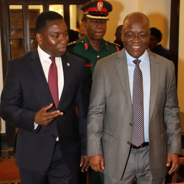 Dkt Kazungu na Rais Magufuli baada ya mazungumzo ikulu