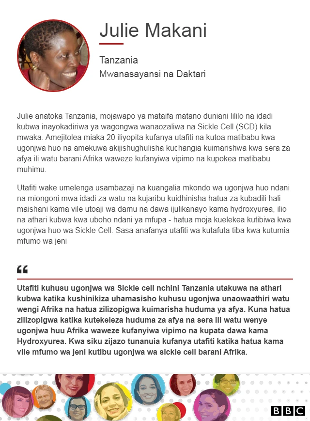 100 women Julie Makani Tanzania