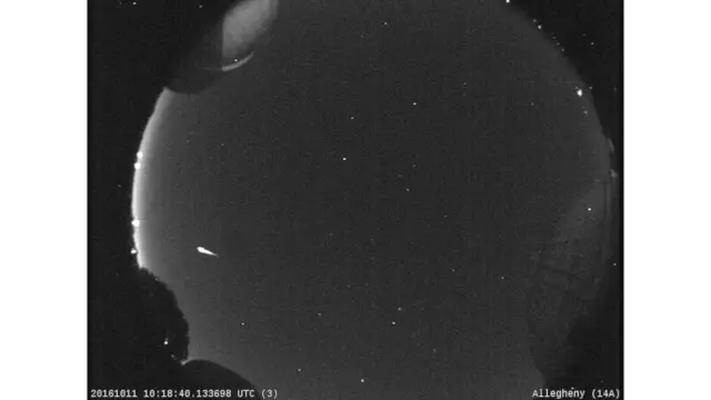 Oriónida captada con una de las cámaras de la NASA.