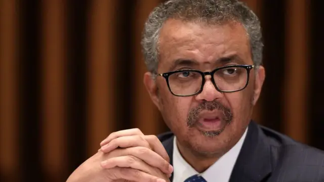 বিশ্ব স্বাস্থ্য সংস্থার মহাপরিচালক ড. ট্রেড্রেস আধানম ঘ্রেব্রেইয়েসুস