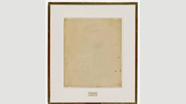 Erased de Kooning Drawing, de Robert Rauschenberg