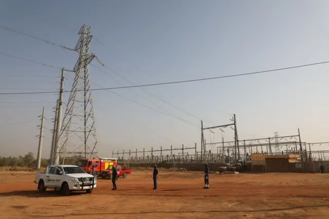 Photo de la centrale solaire de Zaktubi, près de Ouagadougou, prise le 29 novembre 2017, le jour de son inauguration.