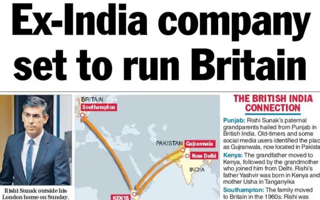 టెలిగ్రాఫ్ దినపత్రిక మొదటి పేజీ స్క్రీన్