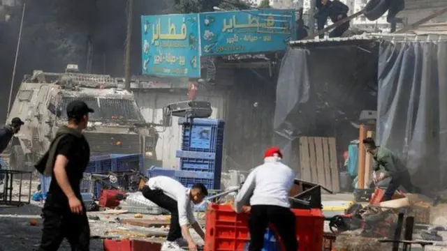 ورود نیروهای اسرائیل به مرکز نابلس