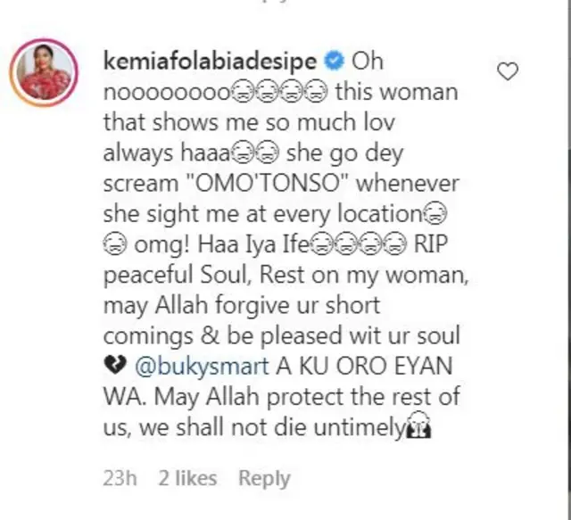 Ọrọ ti Kemi Afolabi sọ nipa Iya Ife