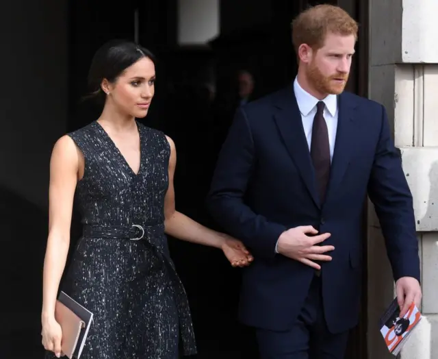 પ્રિન્સ હેરી અને મેઘન માર્કેલ.