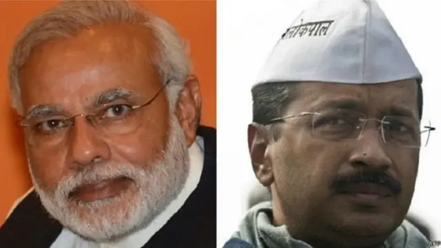 नरेंद्र मोदी और अरविंद केजरीवाल