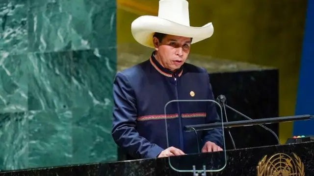 El presidente de Perú, Pedro Castillo.