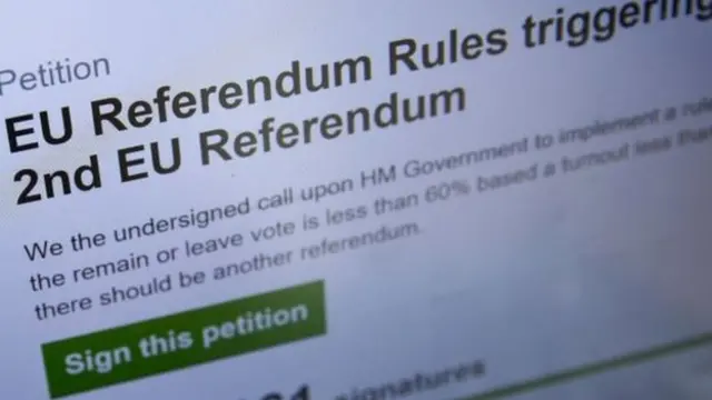 Petición para un segundo referendo