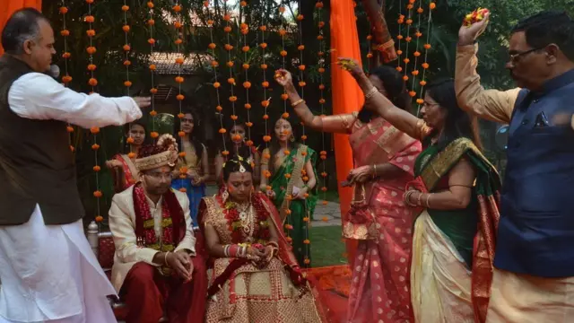 પ્રશાંત અને નીતિનાં લગ્નની તસવીર