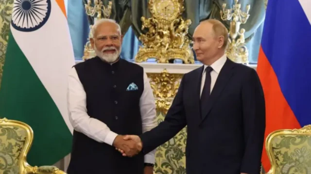 ਨਰਿੰਦਰ ਮੋਦੀ ਅਤੇ ਵਲਾਦੀਮੀਰ ਪੁਤਿਨ