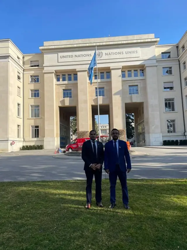 Harin and Manusha at UN