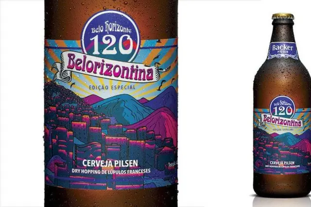 Rótulo da cerveja Belorizontina, da Backer