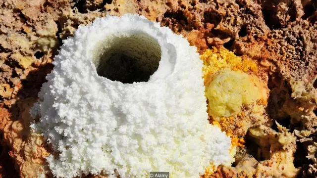 Danakil is full of deposits of mineral salts forced to the surface (Credit: Alamy)