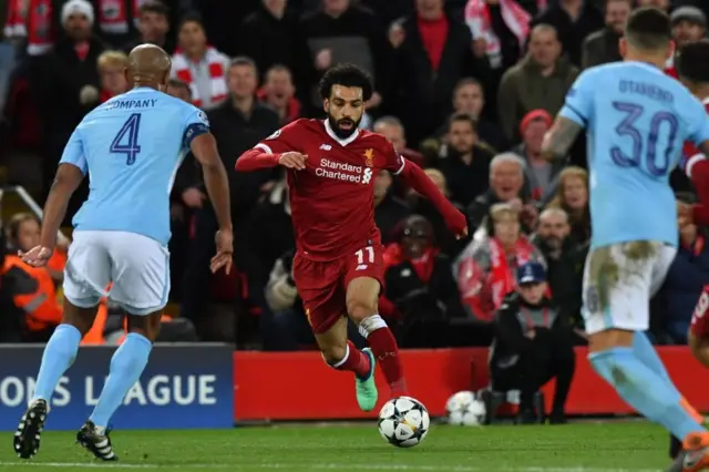 Mohamed Salah es la gran incógnita para el partido del Liverpool contra el Manchester City.