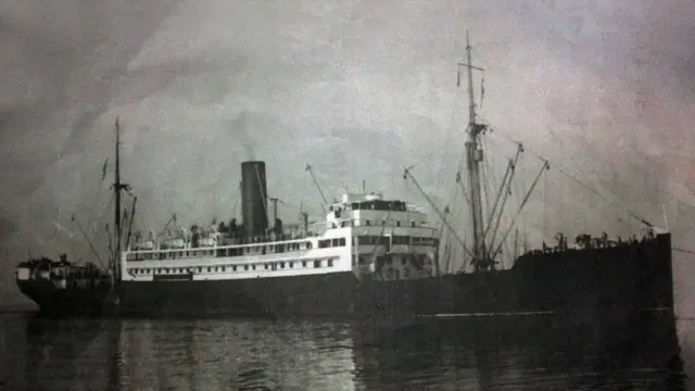 Una foto del SS Sagaing