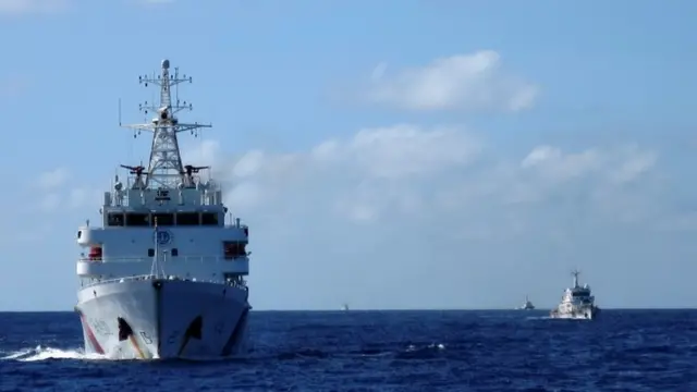 中國船艦在南海