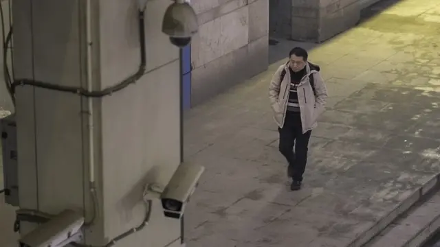 Hu Liu in a street in Chongqing