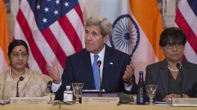 जॉन केरी और सुषमा स्वराज