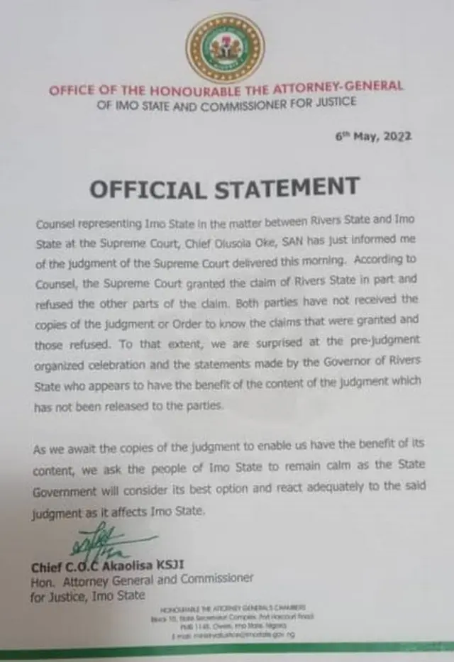 Osịsa gọọmentị Imo Steetị