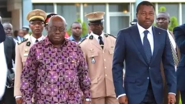 Le facilitateur Nana Akufo-Addo= et le président Faure Gnassingbé