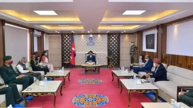 भारतीय सेनाध्यक्ष मनोज मुकुन्द नरवणेले प्रधानमन्त्रीसँग भेटेका थिए