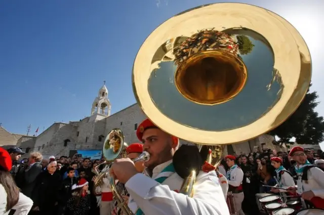 Рождественский парад в Вифлееме