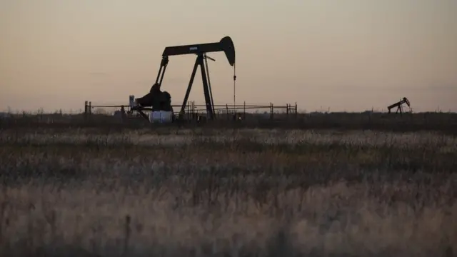 Bombeo de petróleo en Texas.