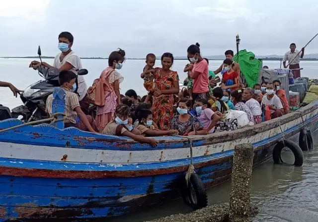 ကိုဗစ် ကူးစက်မှု များပြားတဲ့ စစ်တွေဘက်ကို ထွက်ပြေးလာ