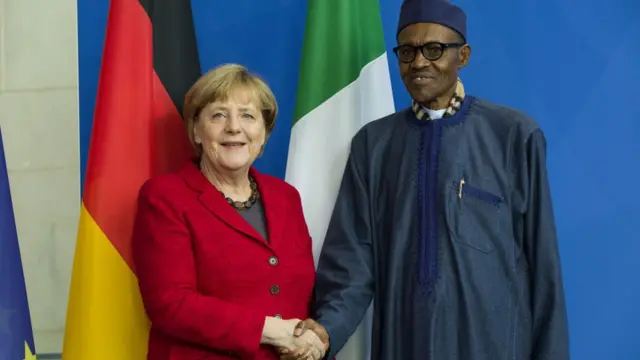 Angela Merkel ati Muhammadu Buhari