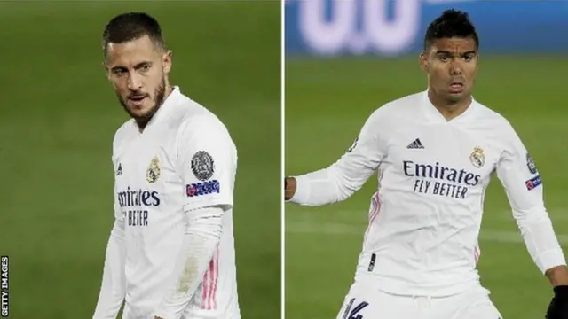 Eden Hazard na Casemiro