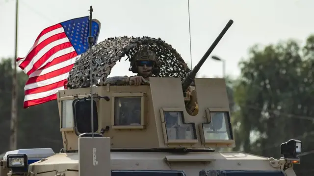 Umusirikare w'Amerika mu modoka y'intambara mu majyaruguru ya Syria