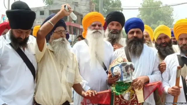 ਗੁਰਦਾਸਪੁਰ ਵਿੱਚ ਅਕਾਲੀ ਦਲ ਦਾ ਵਿਰੋਧ ਕਰਦੇ ਪ੍ਰਦਰਸ਼ਨਕਾਰੀ