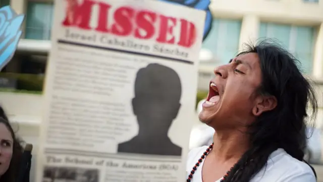 Protesta contra las desapariciones en México