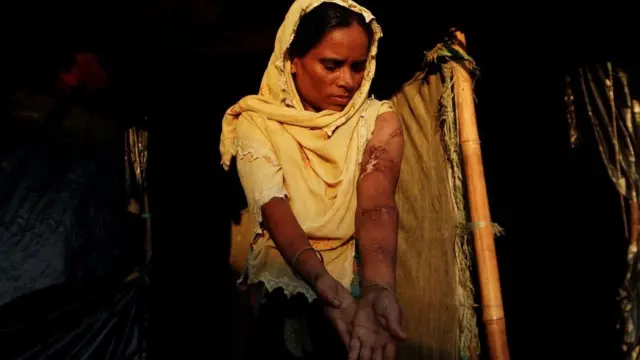 سيدة من ميانمار