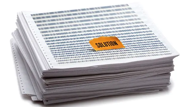 Papel de computador perforado