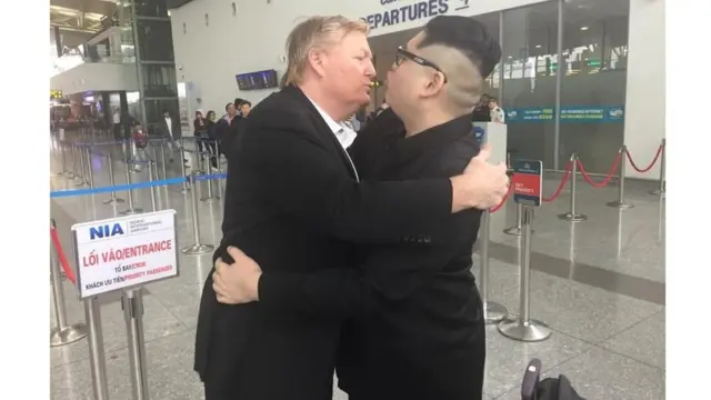 নকল কিম জং আন, ডোনাল্ড ট্রাম্প।