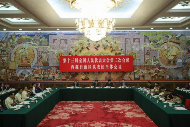 会议在人民大会堂西藏厅举行。
