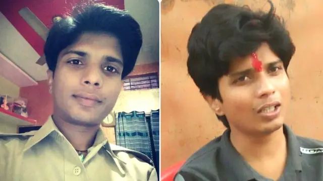 कॉन्स्टेबल ललिता साळवे शस्त्रक्रियेपूर्वी आणि ललित साळवे याचं शस्त्रक्रियेनंतर गावात स्वागत झालं तेव्हा
