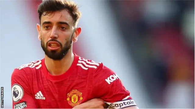 Manchester United midfielder Bruno Fernandes