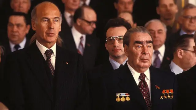 Валери Жискар д'Эстен и Леонид Брежнев