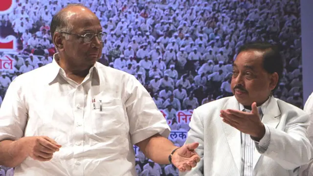 नारायण राणे आणि शरद पवार