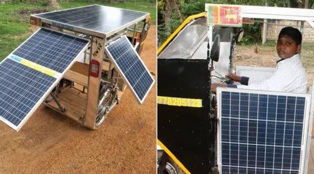 Solar power threewheeler