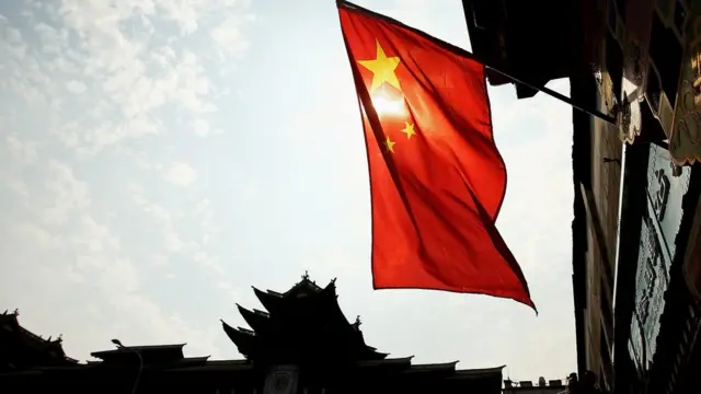 Chinese flag in Beijing