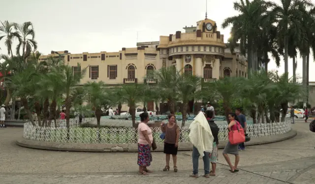Centro de Tapachula, Chiapas, en el sureste de México.