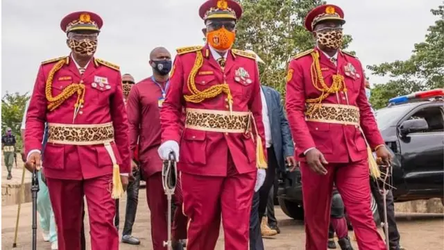 Ondo Election: Akeredolu f'ògún ikọ̀ Amotekun Ondo gbárí fún ìdìbò tó ń bọ̀