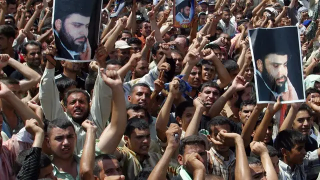 Muktada es Sadr yandaşları seçimden sonra