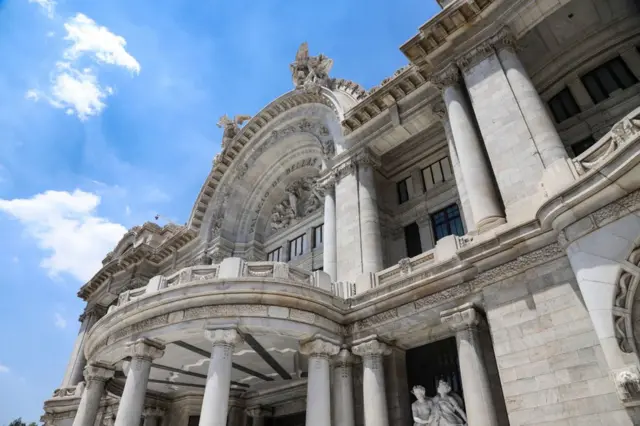 El palacio de Bellas Artes en Ciudad de México.